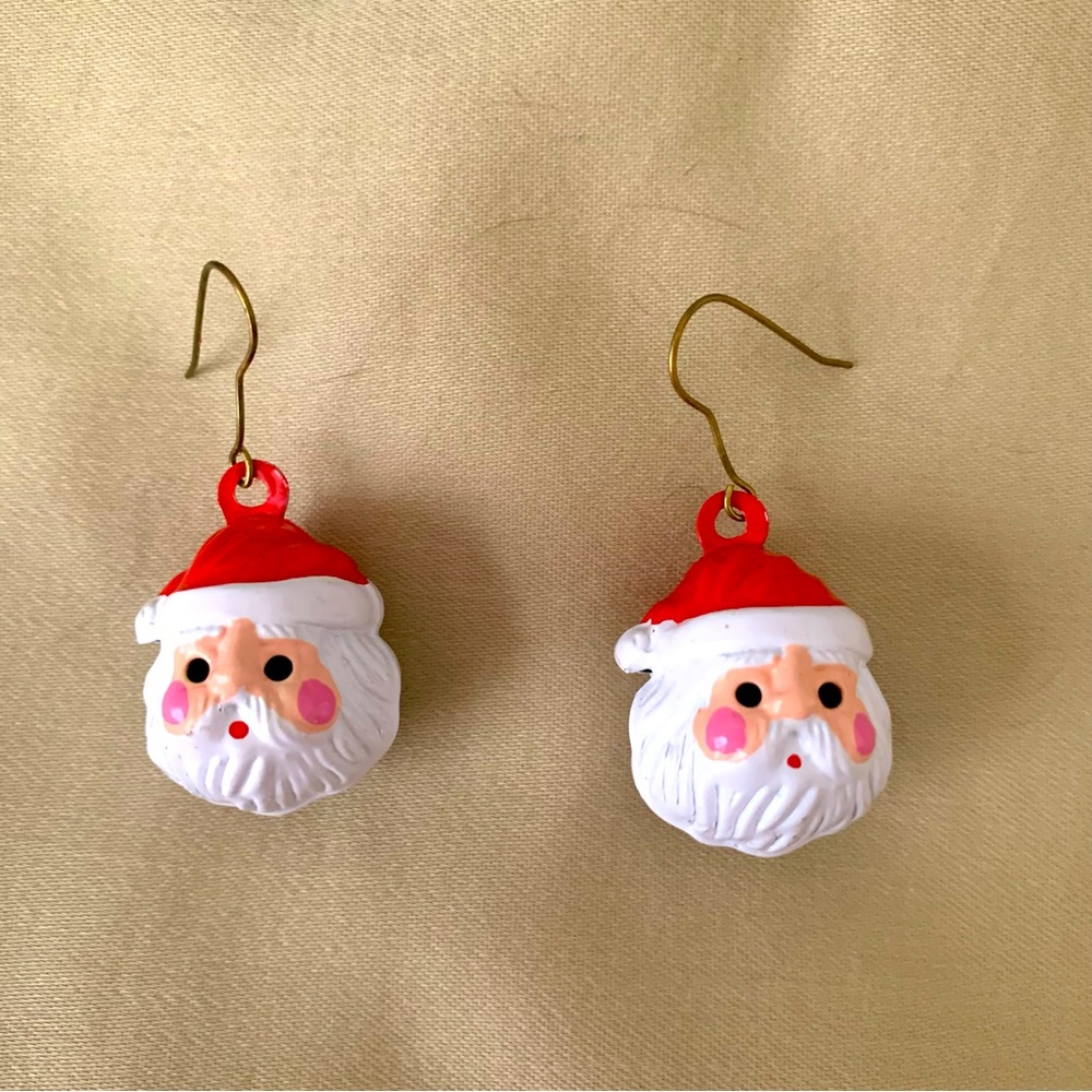 Whimsical Jingle Santa Earrings